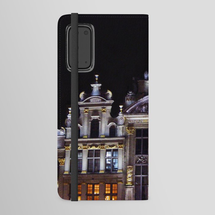 Brussels Grand Place at night  Android Wallet Case