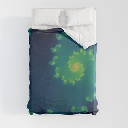 Vibrant Fractal Duvet Cover