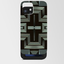 Spatial geometric line texture pattern iPhone Card Case