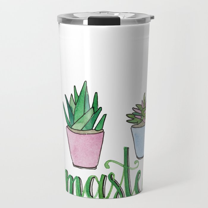 Namaste Succulents by Eileen Graphics Travel Mug