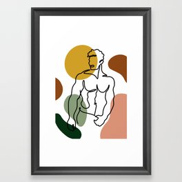 NOODDOOD Lines 2 Framed Art Print