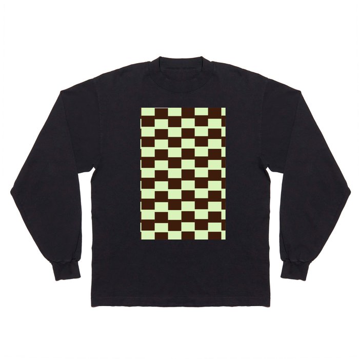 2 Abstract Grid Checkered 220718 Valourine Design  Long Sleeve T Shirt