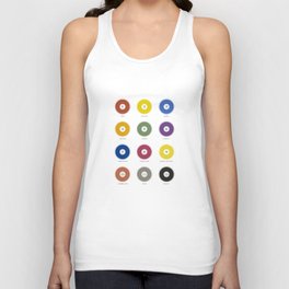 Re-make of Plate 1 from The color printer  by John F. Earhart, 1892 (vintage wash) Unisex Tank Top
