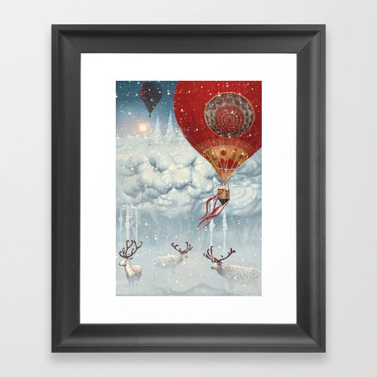 WinterFly Framed Art Print