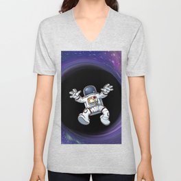 spacemen falling into blackhole V Neck T Shirt