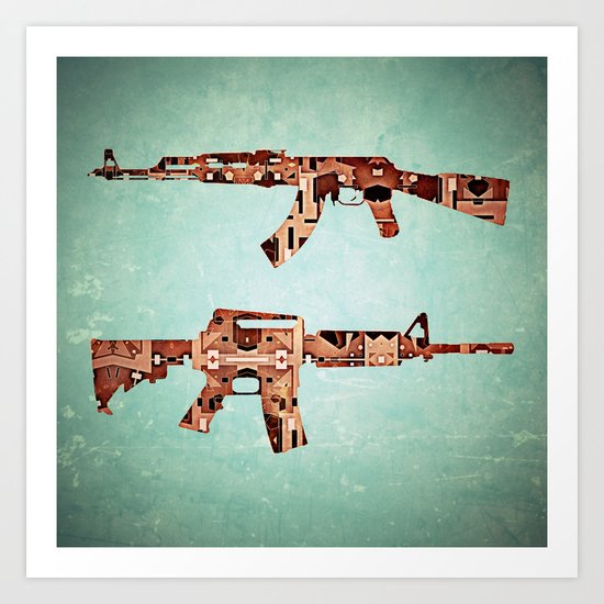 camouflage Art Print