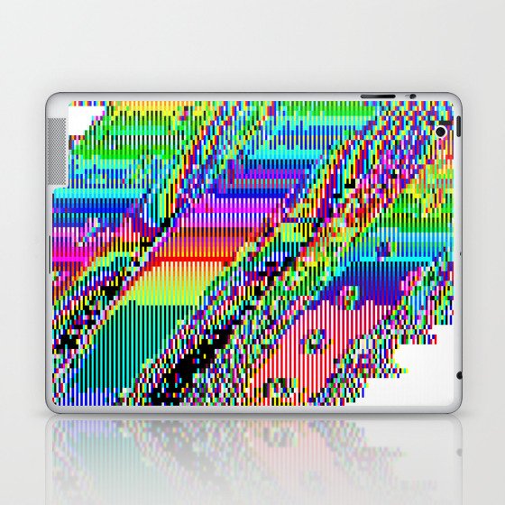 Equatorial Rainbow (Glitch Art / Pixel) Laptop & iPad Skin