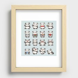 Panda Recessed Framed Print