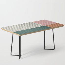 Color Block Line Abstract V Coffee Table