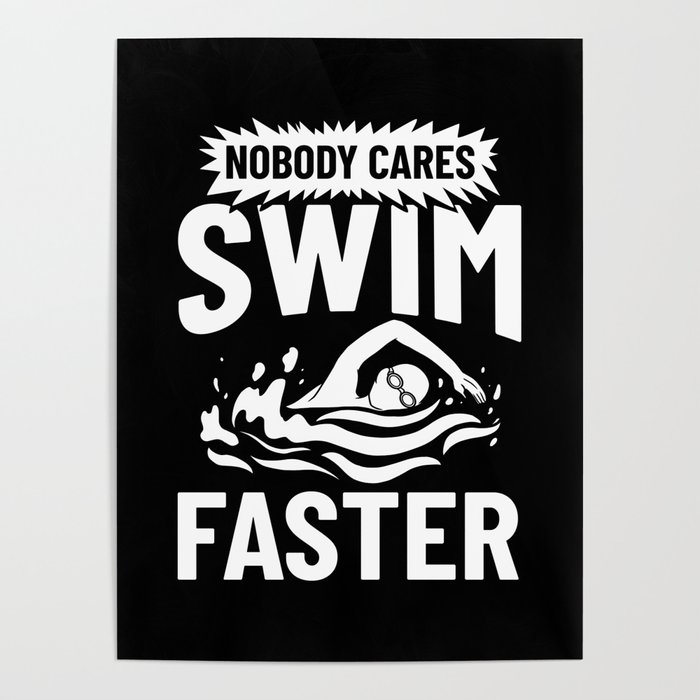 Swimming Coach Swim Pool Swimmer Lesson Poster