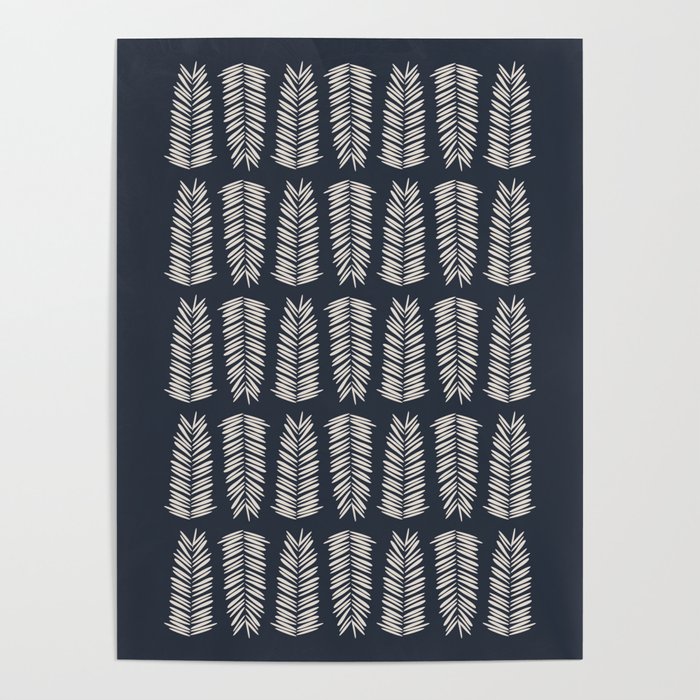 Yew (Misty Navy Blue) Poster