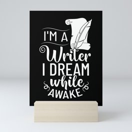 Book Author Writer Beginner Quotes Mini Art Print