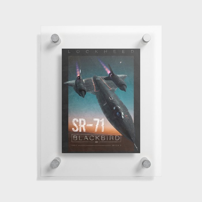SR-71 Blackbird Floating Acrylic Print