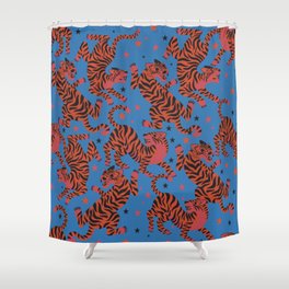 Dancing Tiger Shower Curtain