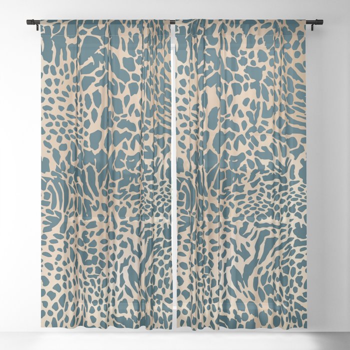 Exotic Wild Pattern Sheer Curtain