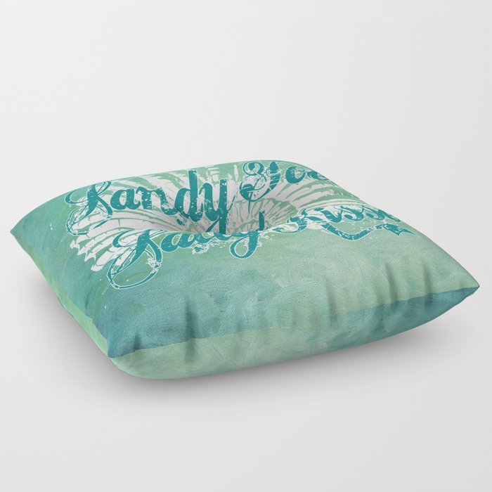 Sandy Toes And Salty Kisses With Nautilus Shell Graphic Design Floor Sandy Toes And Salty Kisses With Nautilus Shell Graphic Design Floor Pillow By Purposelydesigned Society6