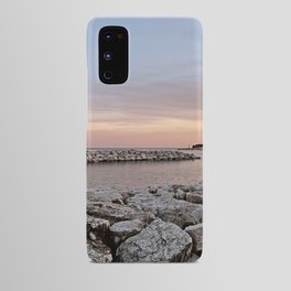 A Sunset On White Rocks In Naples (Italy) Android Case