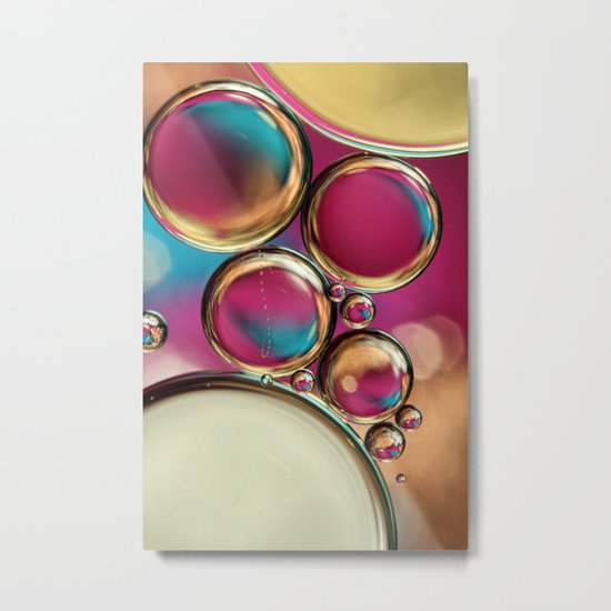 Bubble Fun Metal Print