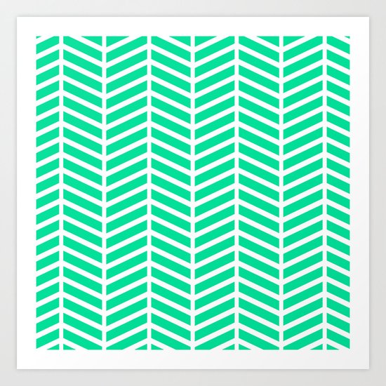 BLISS- TURQUOISE Art Print