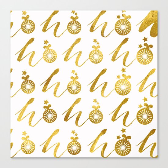 Gold Christmas 07 Canvas Print