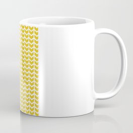 mustard chevron Coffee Mug
