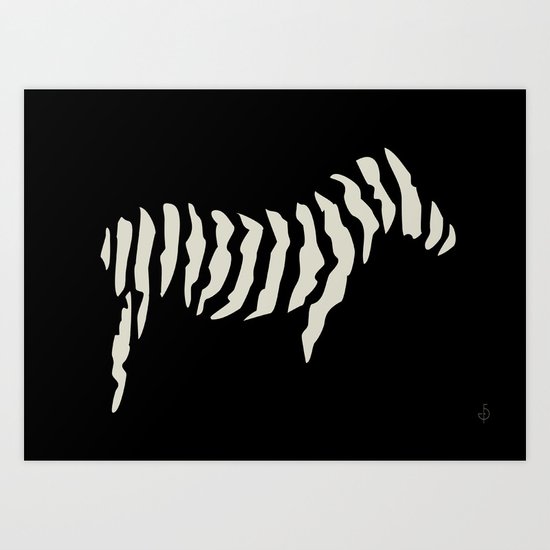 Zebra Art Print