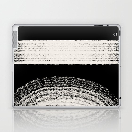Nordic balck and white abstract Laptop & iPad Skin