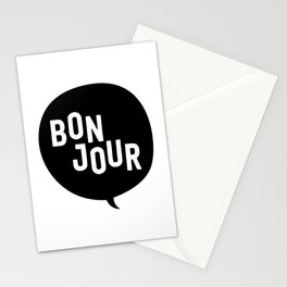 Bonjour Bubble Stationery Card