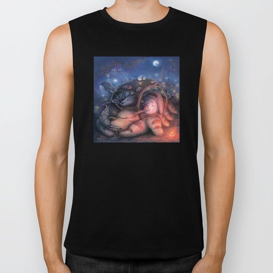 Ghibli Sleepover Biker Tank