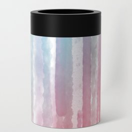 Colorful Watercolor Rainbow Pattern Can Cooler