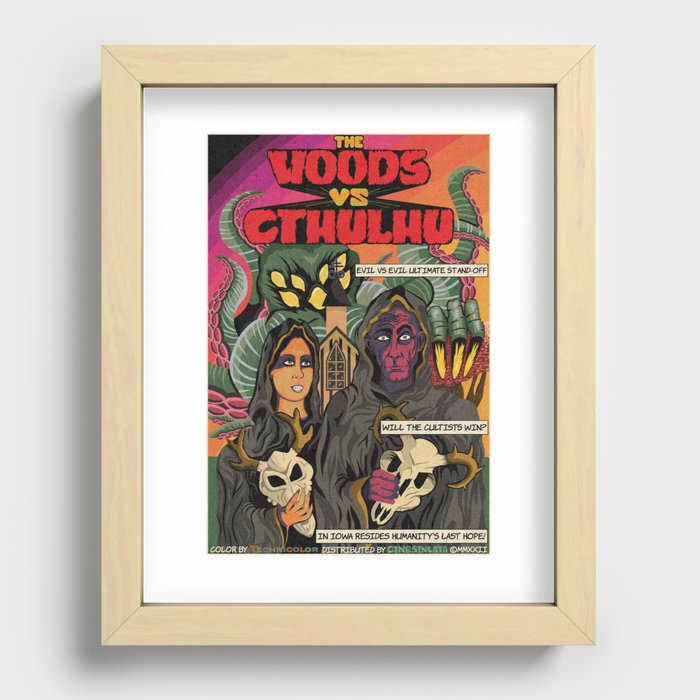 The Woods Vs Cthulhu Recessed Framed Print