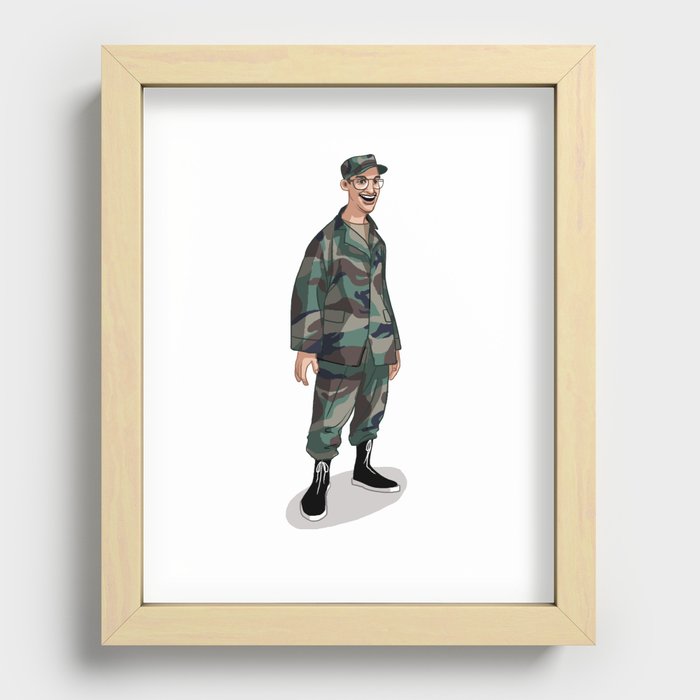 I'm going to Army Recessed Framed Print
