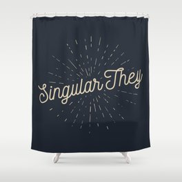 Singular They - Mellow Shower Curtain