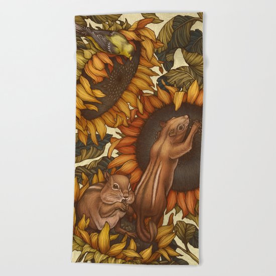 Autumn Beach Towel