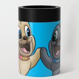 pug tag Can Cooler
