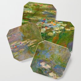 1918 Waterlily oil on canvas. Claude Monet.   Coaster