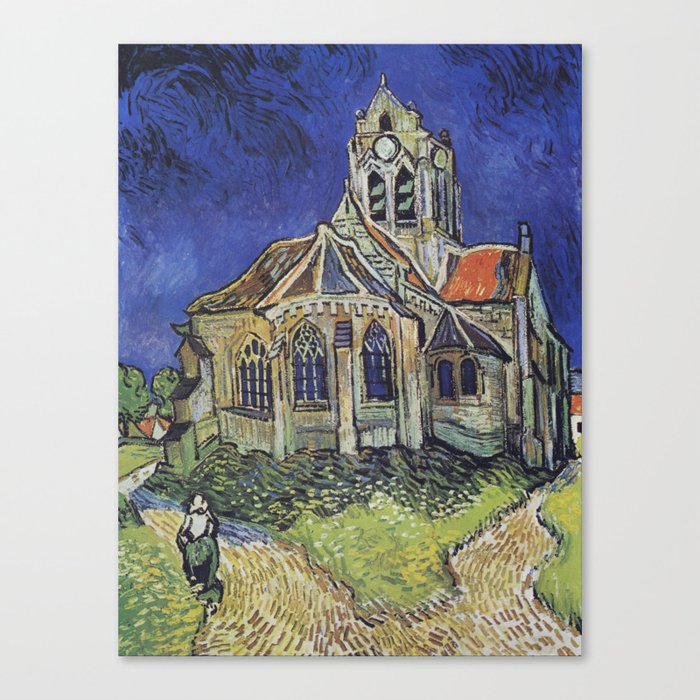 The Church at Auvers Canvas Print