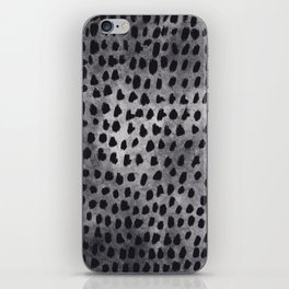 Brushstrokes polka dot abstract pattern iPhone Skin