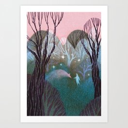 Spirits in the Forest Art Print