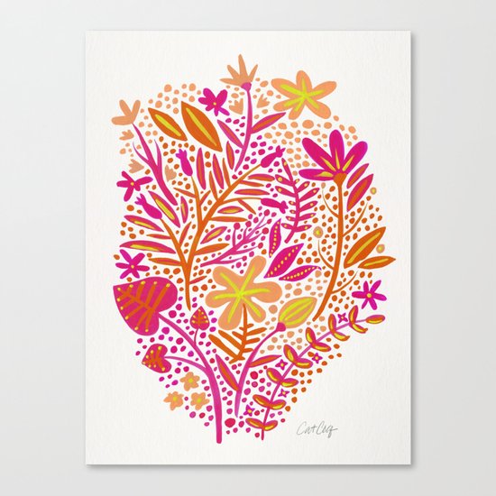 Garden – Citrus Palette Canvas Print