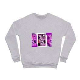 Purple and Pink Concrete Roses Grave Photo at Historic Maple Hill Cemetery in Huntsville Alabama  Crewneck Sweatshirt