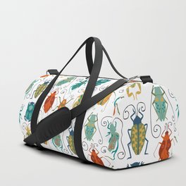 Beetles Folk Art Duffle Bag