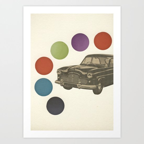 Driving Around in Circles Art Print