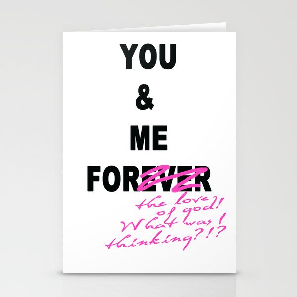 You And Me  Stationery Cards