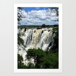 Victoria Falls On The Zambezi River Art Print