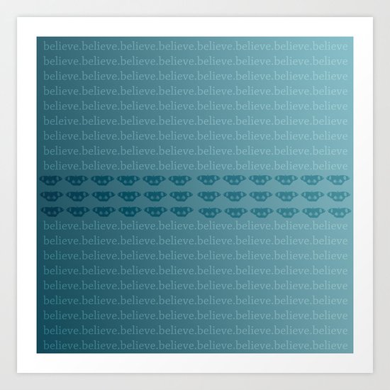 Believe Butterflies Art Print