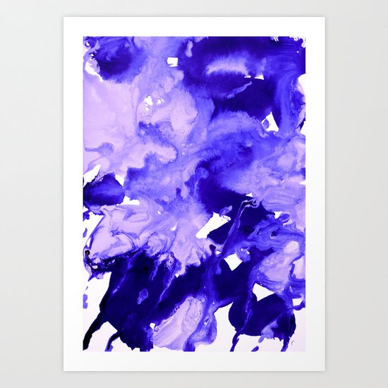 inkblot marble 7 Art Print