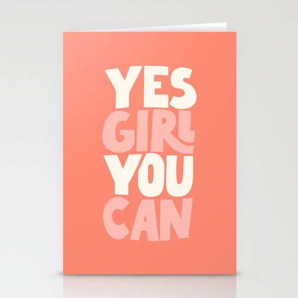 Yes Girl You Can Stationery Cards