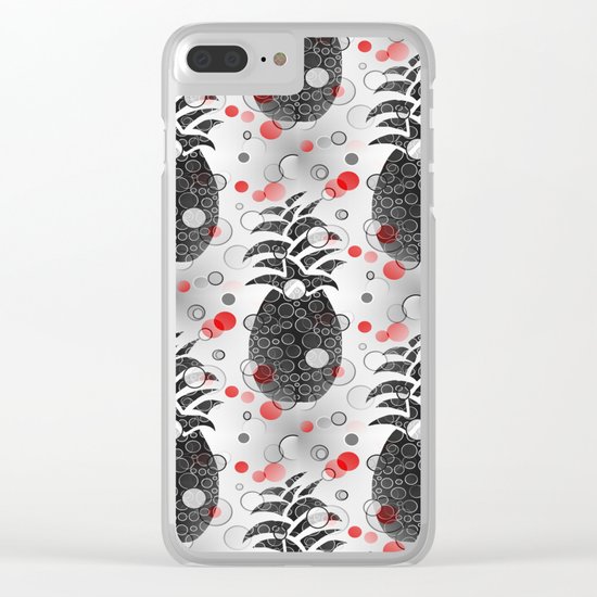 Pineapple Arrangement Clear iPhone Case