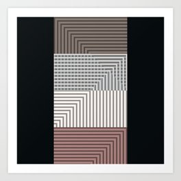 Fall Gesamtkunstwerk - Minimal Abstract Bauhaus Modernist Art Print